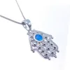 Pendentifs ras du cou en argent Sterling 100% pour femmes, bijoux mignons en opale de feu bleue, colliers sans chaîne, à la mode