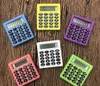 Mignon Étudiant Poche 8 Numérique Mini Calculatrices Électroniques Bonbons 5 Couleurs Calcul Piles Coin Calculatrice Fournitures De Bureau Cadeau