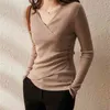 Chic Casual Summer Basic Sweater Pullovers Kvinnor V-Hals Solid Sticka Slank Pullover Kvinna Kortärmad Tunna Khaki Sweater Jumper 210604