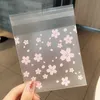 Sacchetti di imballaggio con stampa floreale trasparente Sacchetto di plastica autoadesivo per gioielli Anelli Orecchini Collana Sacchetto regalo