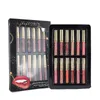 Langmanni 12pcs/Set Matt Lip Gloss Set Flüssiger Lippenstift wasserdichte lang anhaltende feuchtigkeitsspendende Lippenstift -Kosmetik Lippentönung Set