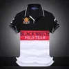 Groothandel borduurwerk polos shirt kleurrijke sport met korte mouwen sport zwart polos team blauw witte streep s -2xl