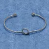 Tie The Love Knot Bridesmaid Armband Bangle Open Manschetter för Kvinnor Bridesmaid Förslag Gåvor Q0719