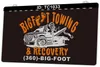 TC1033 Big Foot Towing Recovery Lichtschild, zweifarbige 3D-Gravur