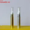 Spedizione gratuita 10ml Oro Argento Confezione vuota Bottiglia Pompa Penna Grado superiore Ricaricabile Mini Eye Gel Contenitori cosmetici essenziali di alta qualità