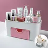 Cajas de almacenamiento Puntos de maquillaje Organizador para Cosméticos Caja de gran capacidad de escritorio Joyas de escritorio Polaca de uñas Contenedor de cajones Rangement Maquillage