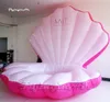 Pallone di cozze soffiato ad aria rosa modello 3m conchiglia gonfiabile pubblicitaria personalizzata per la decorazione della fase di concerto