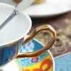 Xícaras pires de 3pcs/cup de porcelana e pires de pires de café de cerâmica