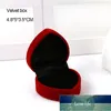 Contenitore di gioielli di moda Contenitore di scatole contenitore di conchiglia a cuore di velluto per anello di fidanzamento nuziale Orecchini Collana Display Regalo Prezzo di fabbrica design esperto Qualità