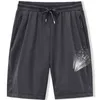 Grands shorts pour hommes maille élastique culottes d'été pantalons de survêtement pour hommes vêtements en nylon noir gris travail sueur plus taille 210714