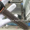 Super Factory Sales Watch of Me 1950 Classic Real Photo 44mm Black Face Brown Strap 441 Automatic Movement Fashion Luminous Wristwatch Watches With Original Box