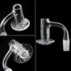 Full Weld Facted Smoking Beveled Edge Quartz Blender Banger Diamond Bucket Maschio Femmina Unghie senza cuciture per vetro Acqua Bong Dab Rigs Tubi