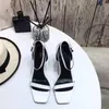 Sandales chaussons femme talons hauts cuir Paris chaussures de plage d'été