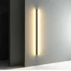 Minimalistisk kreativ lång vägglampa modernerad vägglampa vardagsrum sängar aluminium vägg ljus ligering sconce 210724