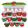 Merry Christmas Tree Decorations Indoor Decor Resin Handschoenen Ornamenten in 13 edities Co005 Ship-by FedEx DHL UPS