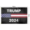 US Stock Wybory Banner Prezydent Donald Trump Wybory flagi 2024 Zachowaj Ameryka Świetnie Również Ręcznie Flagi DHL Shipping