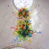 Large Pendant Lamps Chihuly Style Hand Blown Glass Chandeliers Colorful Designer LED Crystal Chandelier Customized