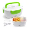 Electric Heated Lunch Box Portable 110V 220V Bento Boxes Food Heater Rice Cooker Container Warmer Dinnerware Set for Home Office 210925