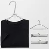 1pc Tragbare Faltbare Kleiderbügel Aluminium Legierung Kleidung Rack Für Reise Haushalt Schlafsaal Kleiderbügel Klapp Kleiderbügel