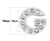 1300pcs / lot 10mm A-Z Bling plein strass Slide letter Charms DIY Alphabet fit for 10MMdiy bracelet keychains231L