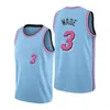 2023/24 22 Jimmy Butler 14 Tyler Herro City Basketball Jerseys Mens 3 Dwyane Wade 13 Bam Adebayo Shirt