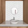 Funlife Kiremit Sticker Mutfak Backsplash Duvar Sticker Kendinden Yapışkanlı Mozaik Fayans Banyo Su Geçirmez DIY Nordic Modern Ev Dekorasyonu 210705