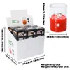 69 MM Plastic Acrylic Smoking Automatic Electric Grinder Mix 3 Colors 12pcs Per Paper Display Wholesale