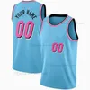 Tryckt anpassad DIY Design Basketballtröja Anpassning Team Uniforms Skriv ut Personliga Brev Namn och Nummer Mens Kvinnor Kids Ungdom Miami003