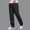 Mäns Snabbtorkande byxor Elastisk Midja Sommar Män Andningsbyxor Polyester Sportbyxor Mens Straight Sweatpants 210709