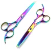 Hoge kwaliteit 6 inch Professional Cutting Hair Scissors voor Hairdresser Blue Black Haircut Barbershop Shears