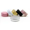 Aluminum Tin Jars with Screw Lids 15ml 0.5oz Round Bottle Cans Empty Cosmetic Containers for Lip Balm, Lotion, Cream, Mask