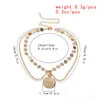 Lien chaîne mode pièce de monnaie paillettes haut du bras lien bracelet manchette bracelets à breloques couleur or bracelets brassard pour femmes fille fête jewe9750718