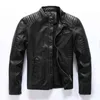 Mężczyźni Winter Casual Motocykl Skórzana Kurtka Mężczyźni Jesień Brand Biker PU Skórzana kurtka Płaszcz Slim Płaszcze Męskie M-5XL 211101