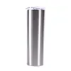 Sanded Cups 20oz PreSanded Tumblers Lid Stainless Steel Double Wall Slim Water Bottle Insulated Vacuum Silver Coffee Mug 143 S22515370