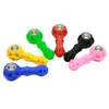 4.2inch Silicone Pipe Smoking Pipes With Oil Herb Hidden Metal Bowl Tobacco Pyrex Colorful Bong Spoon Pipe to