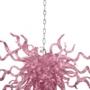 Lampadari moderni lampadari rosa 100% a mano vetro soffiato lampadario cucina accessori per la casa camera da letto decorazione luci pendenti