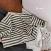 Versatile Korean children's striped long sleeve T-shirt boys and girls' 2021 spring bottomed top G1224