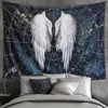Tapestries Angel by Ho Me Lili Tapestryコンテンポラリー抽象アートワークス壁掛け寝室リビングルームドーム装飾