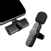Uppladdningsbar Live Broadcast Mic Type C Wireless Microphone System USB C Videoinspelning MIC f￶r mobiltelefon Mobil 96BA