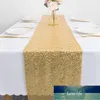 Mode Sparkly Rose Gold Sequin Table Runners pour les mariages Party Christmas Cloth Decor Chemin De Mariage