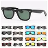 Mens Mode Zonnebril Womens Design Zonnebril Rijden Man Brillen UV-bescherming Glaslenzen Mannen Vrouwen Eyewear met lederen tas en retail pacakge