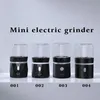 Mini Czarny Przenośny Palenie Elektryczne Suche Zioła Tobacco Grind Spice Miller Grinder Crusher Szlifowanie Piepred Papieros Narzędzie Szkło Skrzynia Case Cleaning Pędzel DHL za darmo