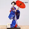 MYBLUE 30cm Kute Kawaii Hand Make Japanese Geisha Kimono Doll Sculpture Figurine Home Room Decoration Accessories Crafts Gifts