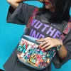 Torby w talii Moda Hiphop Cartoon Street Style Graffiti PU Skórzany Messenger Torba Kobieta Podróży Kobiety Ramię Crossbody Torebka