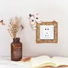 5 st Cartoon Cute Sticker Wall Switch Protective Cover Enkel Socket Dekoration TT-Best