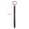 Newcreative Heart Diamond Ballpoint Pen Crystal Glass Metal Ball Pennor Fashion School Office Supplies RRA10923