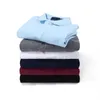 Mens de manga comprida camisa de design homens cor sólida polo camisas de pólo hip-hop roupas all-match botão de pescoço primavera e outono casual top algodão
