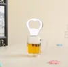 Bottiglie di vetro da cocktail per birra creativa in acciaio inossidabile Apribottiglie per succhi apriscatole magnetiche da frigorifero accessori da cucina SN2590