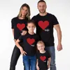 Family look mamma e i miei vestiti T-shirt family match summer love stampa t-shirt papà figlio di quattro 210724