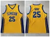 Herr vintage 25 Derrick Rose Simeon High School baskettröjor Memphis Tigers 23 sydda skjortor S-XXL